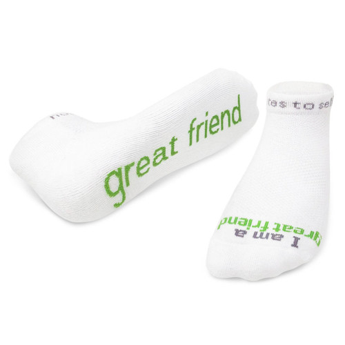 I am a Great Friend Socks - L slide 