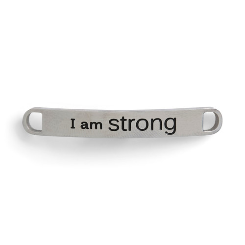 I am Strong Shoe Charm - 43 x 6mm slide 