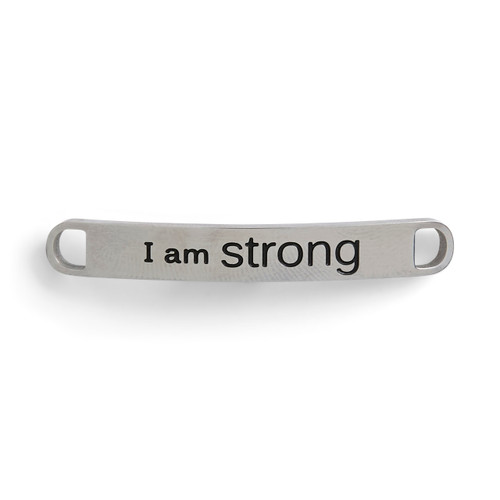 I am Strong Shoe Charm - 43 x 6mm slide 