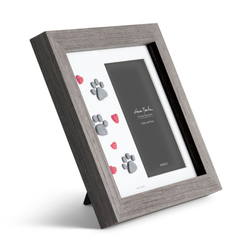 Paw Prints Gray Frame - 4x6in slide 