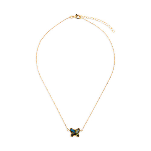 Amazing Artful Butterfly Necklace - 16in(+2in extender) slide 