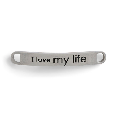 I Love my Life Shoe Charm - 43 x 6mm slide 