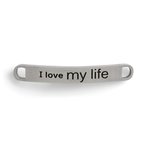 I Love my Life Shoe Charm - 43 x 6mm slide 