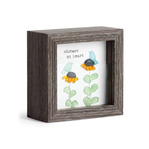 Sisters At Heart Shadow Box - 4in slide 
