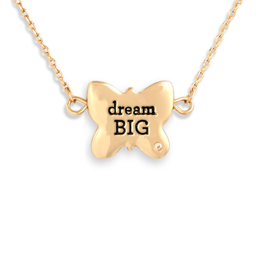 Dream Big Artful Butterfly Necklace - 16in(+2in extender) slide 