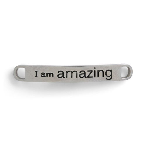 I am Amazing Shoe Charm - 46 x 6mm slide 