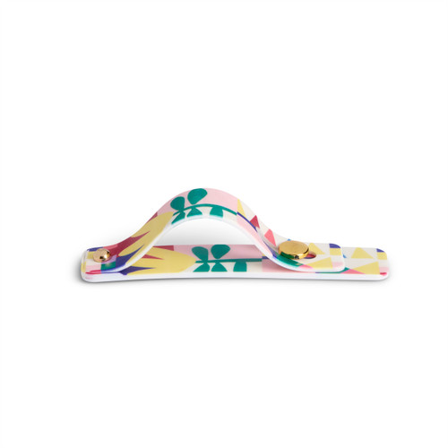 Folk Collage Multi Color Phone Grip Kickstand Strap 4" by Ampersand Design Studio slide 
