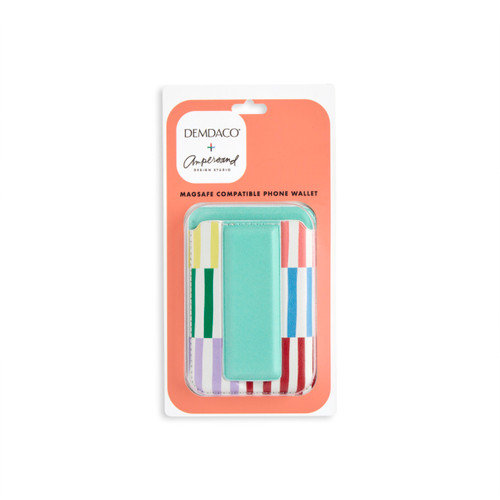 Boldy Striped Green Mag Wallet 2.5" x 3.5" by Ampersand Design Studio slide 