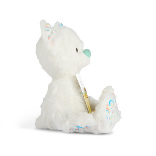 Good Luck Rainbow White Stuffed Animal 6" With Jewelry by Ampersand Design Studio slide 