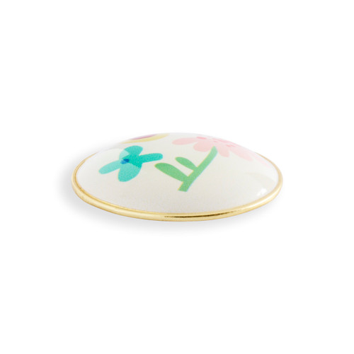 Summer Flower Gold Magnetic Frame Charm 1.5" by Ampersand Design Studio slide 