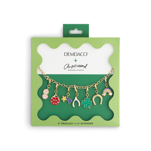 Good Luck Gold Charm Bracelet 6" (with 1.5" Extender) by Ampersand Design Studio slide 
