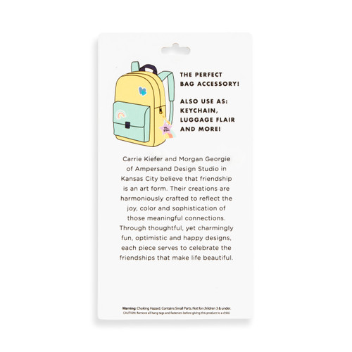 You Are Brave Purple Bag Charm 5" by Ampersand Design Studio slide 