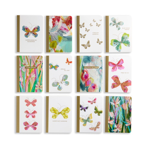 12 Assorted Multi Color Pocket Notebooks 3.5" x 5" by Elisabeth Hays slide 