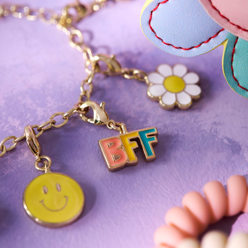 BFF Gold Charm Bracelet 6" (with 1.5" Extender) by Ampersand Design Studio slide 