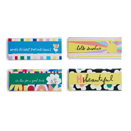 Set of 4 Multi Color Collapsible Sunglass Holders 6.5" by Ampersand Design Studio slide 