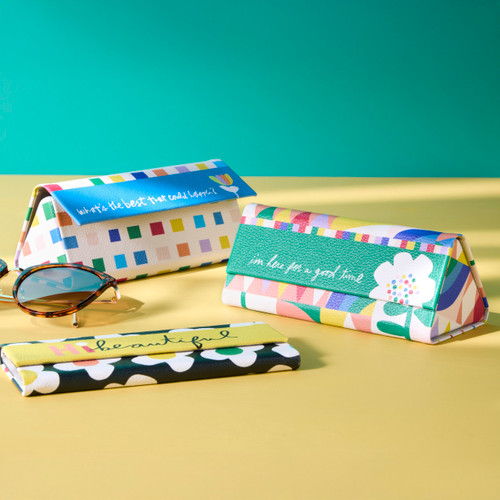 Set of 4 Multi Color Collapsible Sunglass Holders 6.5" by Ampersand Design Studio slide 
