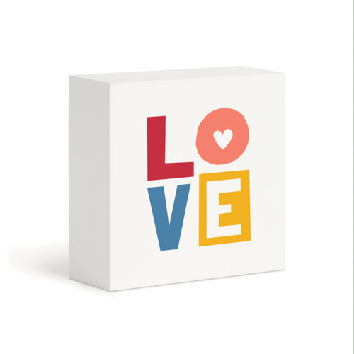 Love White Wall Art 4" x 4" by Ampersand Design Studio slide 