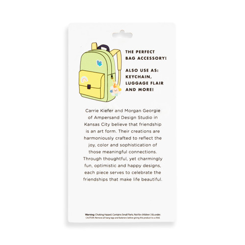Flower Pink Bag Charm 5" by Ampersand Design Studio slide 