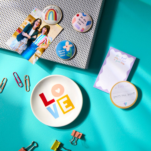 Love Off White Trinket Dish 4" by Ampersand Design Studio slide 