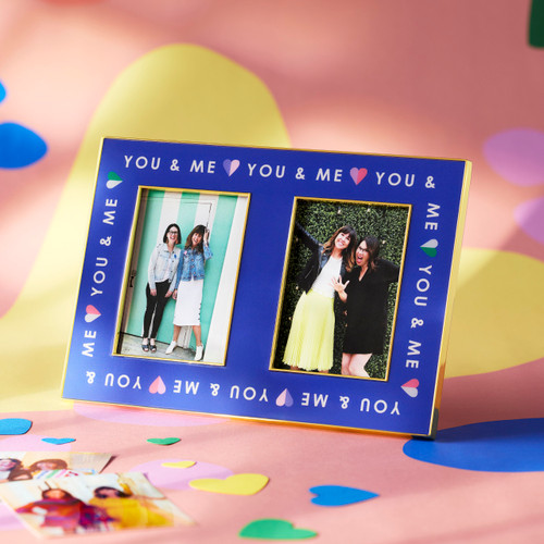 You and Me BFF Blue Double Frame 7.5" x 5" by Ampersand Design Studio slide 