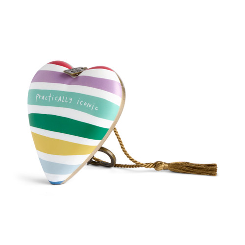 Practically Iconic Rainbow Red Art Heart 3.5" x 3.5" by Ampersand Design Studio slide 