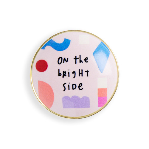 On the Bright Side Gold Magnetic Frame Charm 1.5" by Ampersand Design Studio slide 