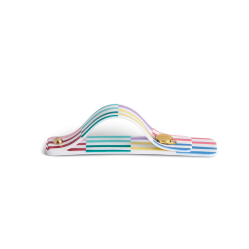 Boldly Striped Cream Phone Grip Kickstand Strap 4" by Ampersand Design Studio slide 