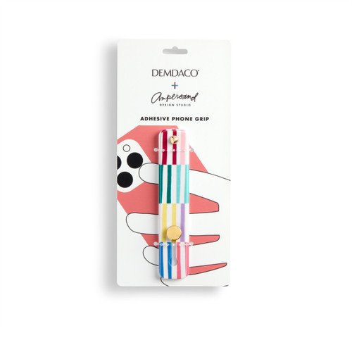 Boldly Striped Cream Phone Grip Kickstand Strap 4" by Ampersand Design Studio slide 