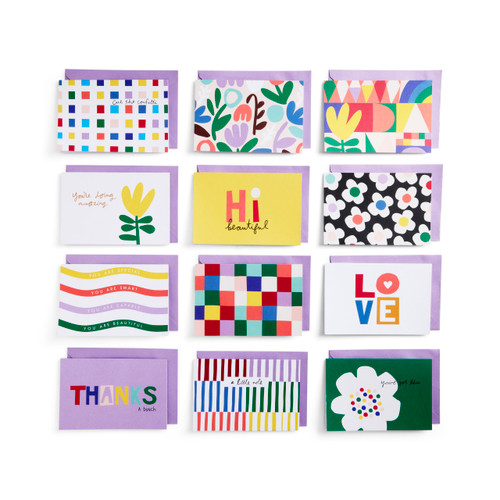 Set of 12 Stationery Cards With Envelopes 6" x 4" by Ampersand Design Studio slide 