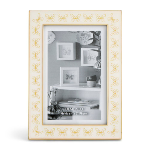 Floral Enamel Gold Frame 5" x 7" by Elisabeth Hays slide 