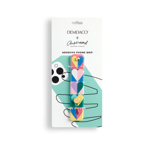Multi Heart Phone Grip Kickstand Strap 4" by Ampersand Design Studio slide 