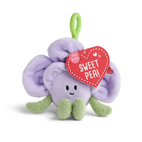 You're My Little...Sweet Pea Bag Charm Purple 6" slide 