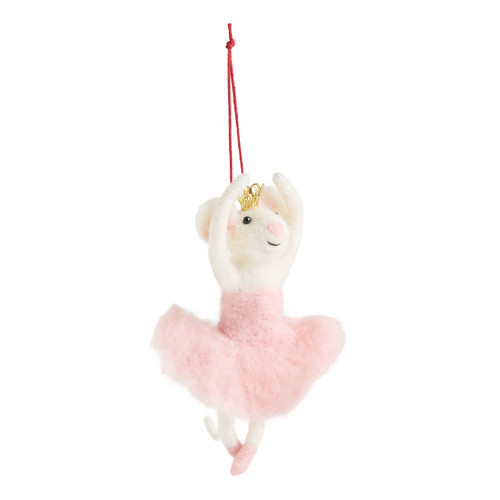 Ballerina Mouse Ornament - 5in slide 