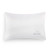 A white pillowcase that says "Time to Un-wind" in the bottom right corner displayed on a pillow against a white background.
