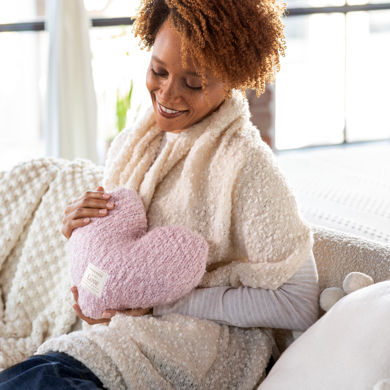 Giving Collection Pink Weighted Giving Heart 1.85lb thumbnail