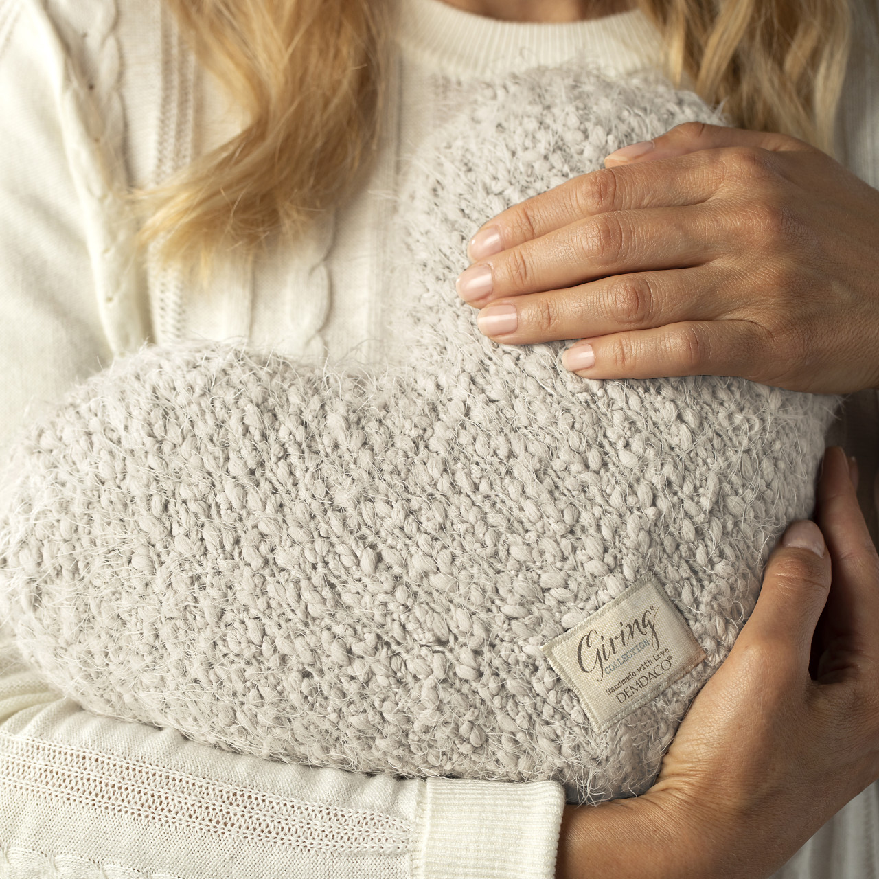 Giving Collection Cream Weighted Giving Heart 1.85lb thumbnail