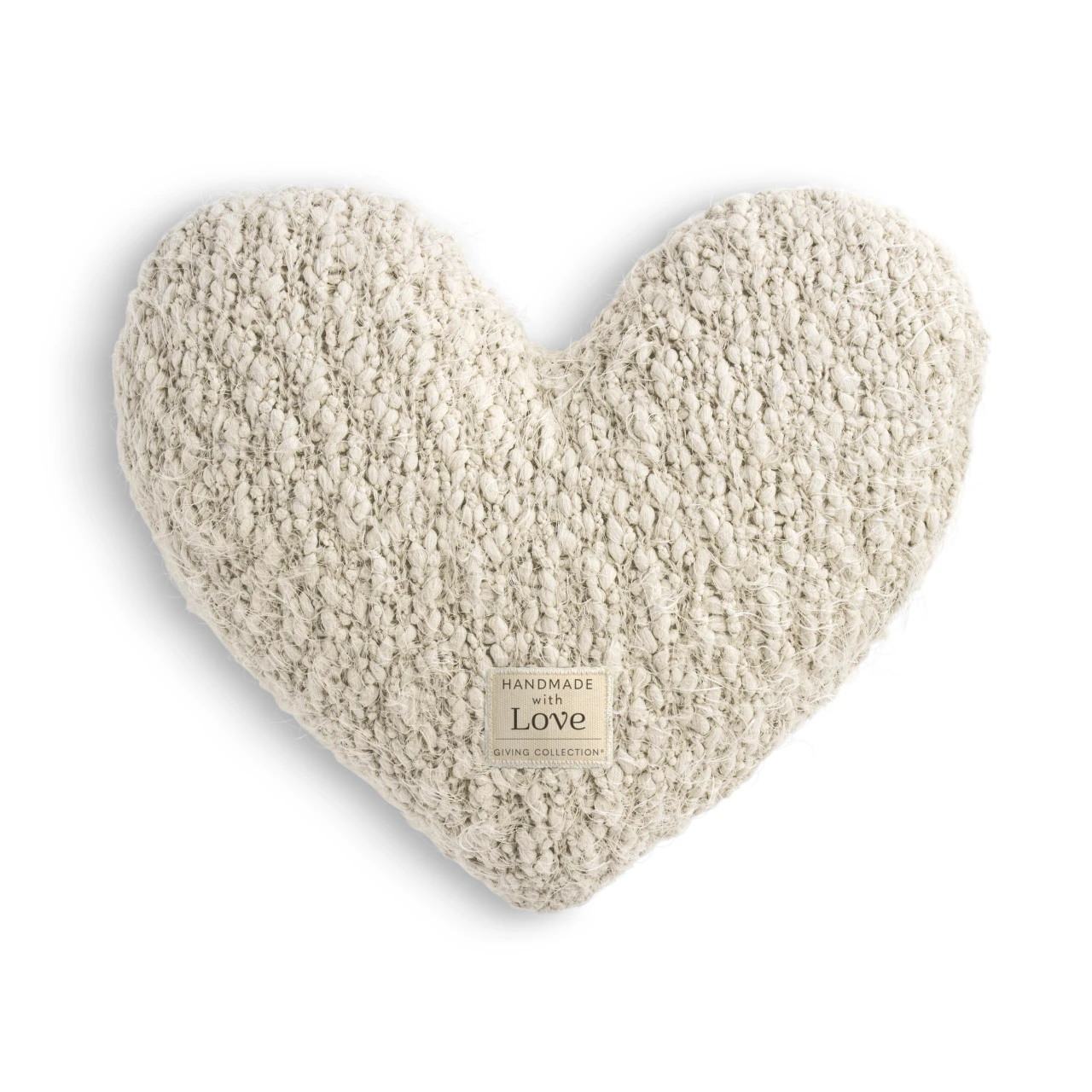 Giving Collection Cream Weighted Giving Heart 1.85lb thumbnail