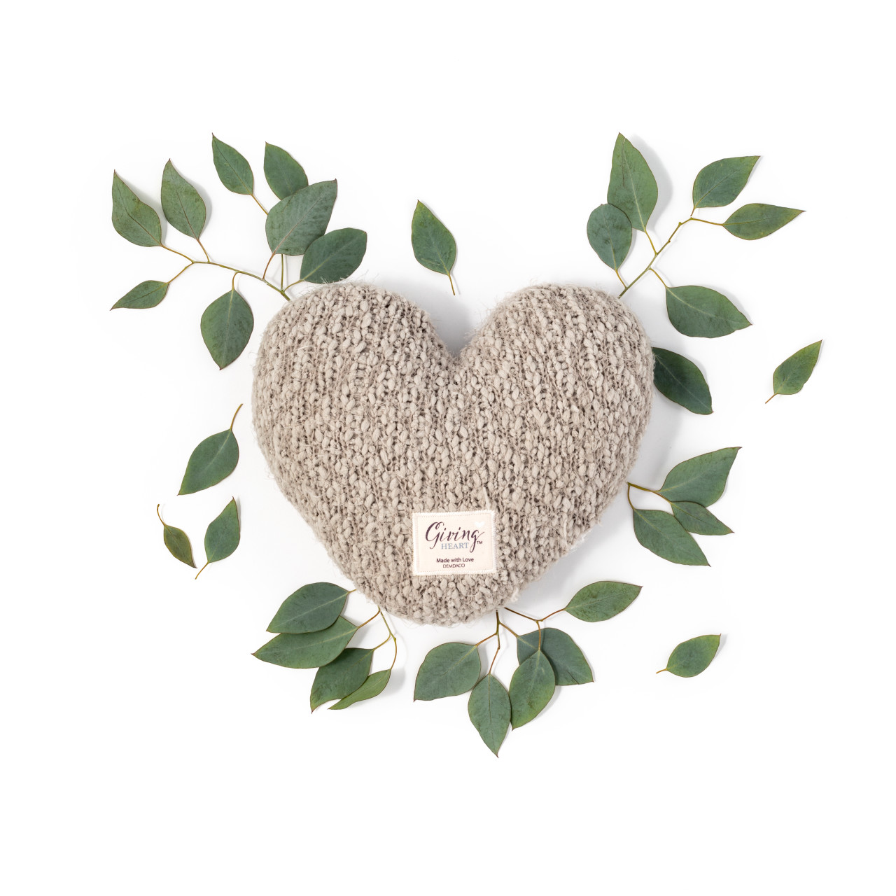 Giving Collection Taupe Weighted Giving Heart 1.85lb thumbnail