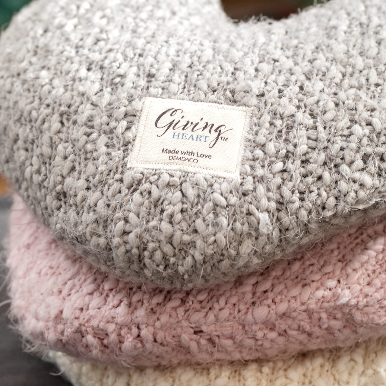 Giving Collection Taupe Weighted Giving Heart 1.85lb thumbnail