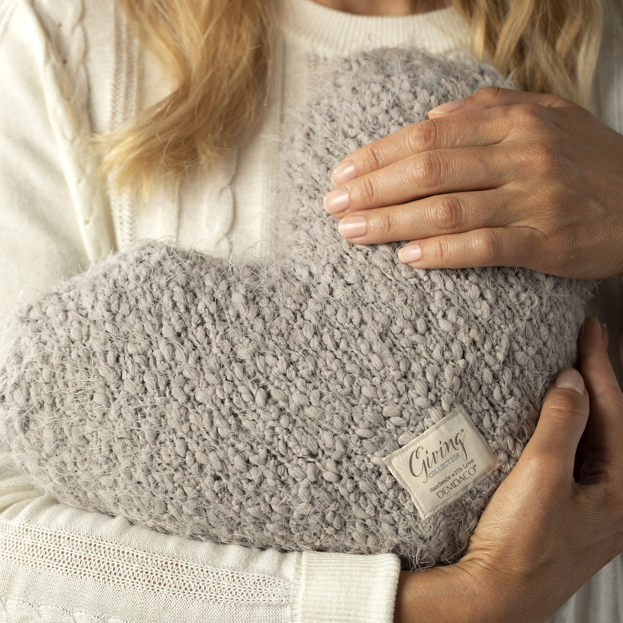 Giving Collection Taupe Weighted Giving Heart 1.85lb thumbnail
