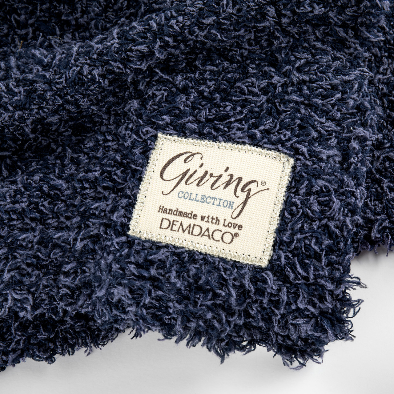 Giving Collection Navy Blue Giving Blanket 52" x 62" thumbnail