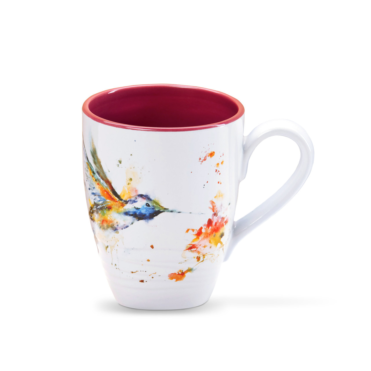 Dean Crouser Stoneware Watercolor Hummingbird Mug 16oz thumbnail