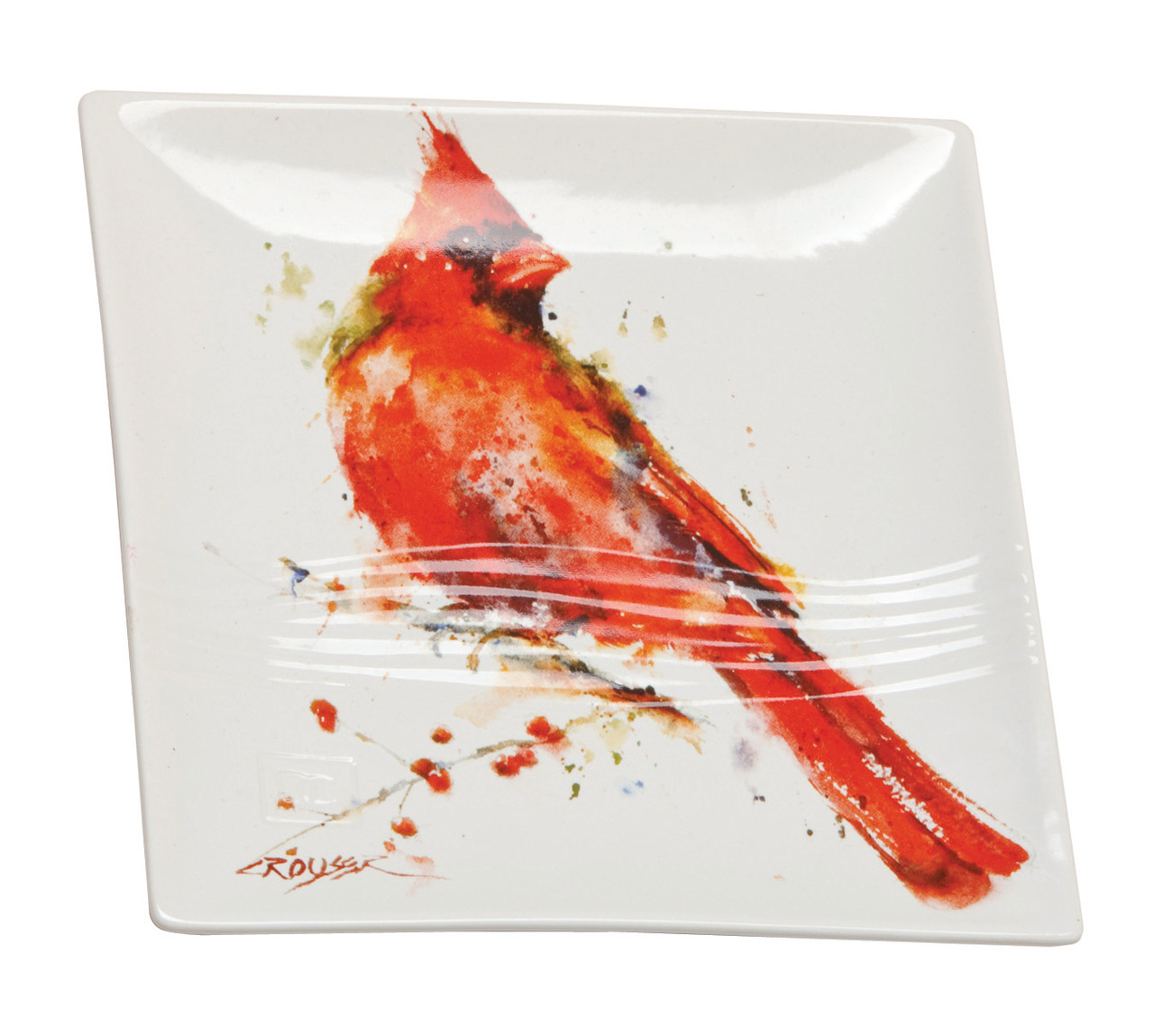Cardinal Snack Plate by Dean Crouser thumbnail