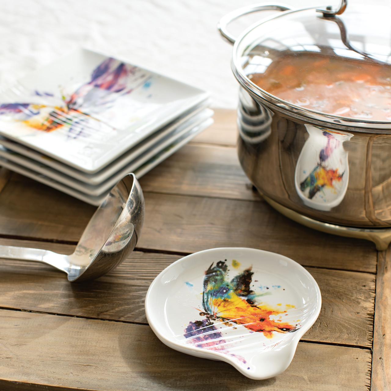 Kaleidoscope Butterfly Spoon Rest thumbnail