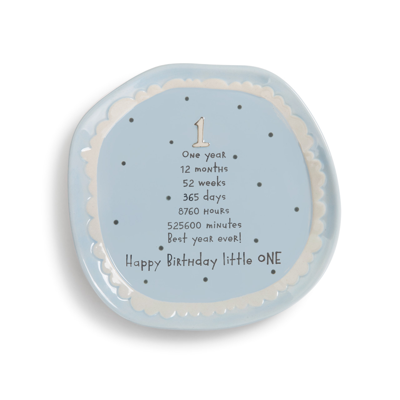 Blue Baby's 1st Birthday Cake Plate thumbnail