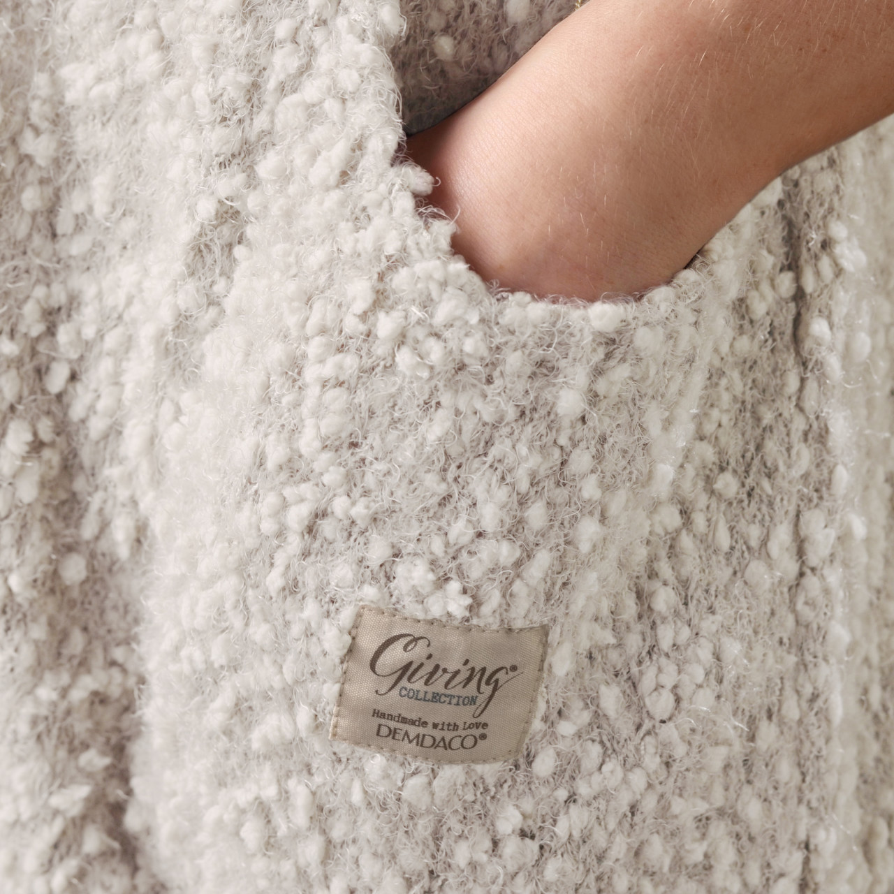 Giving Collection Cool Cream Giving Shawl With Pockets thumbnail