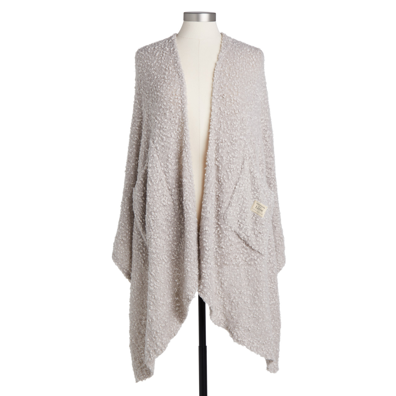 Giving Collection Light Taupe Giving Shawl With Pockets thumbnail
