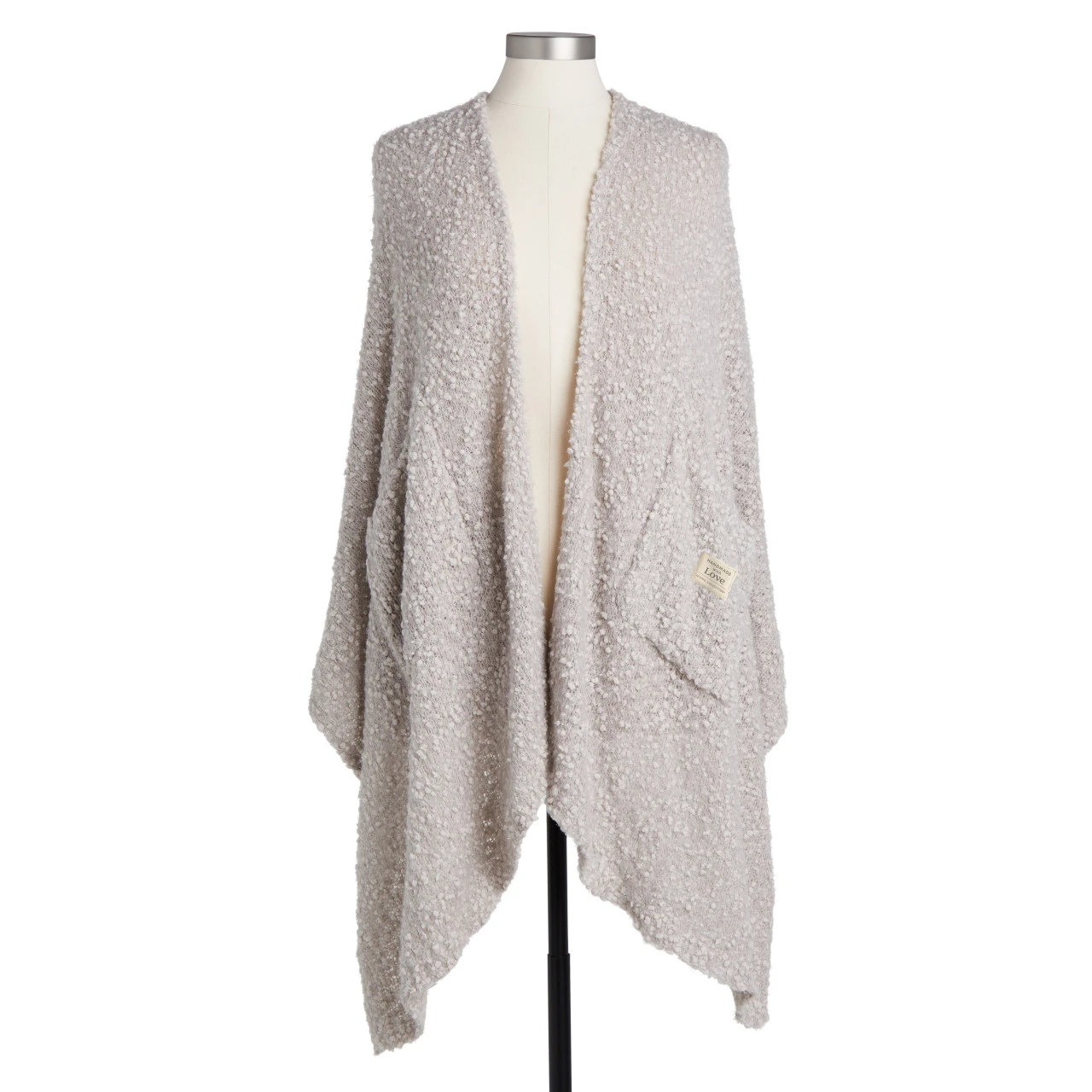 Giving Collection Light Taupe Giving Shawl With Pockets thumbnail