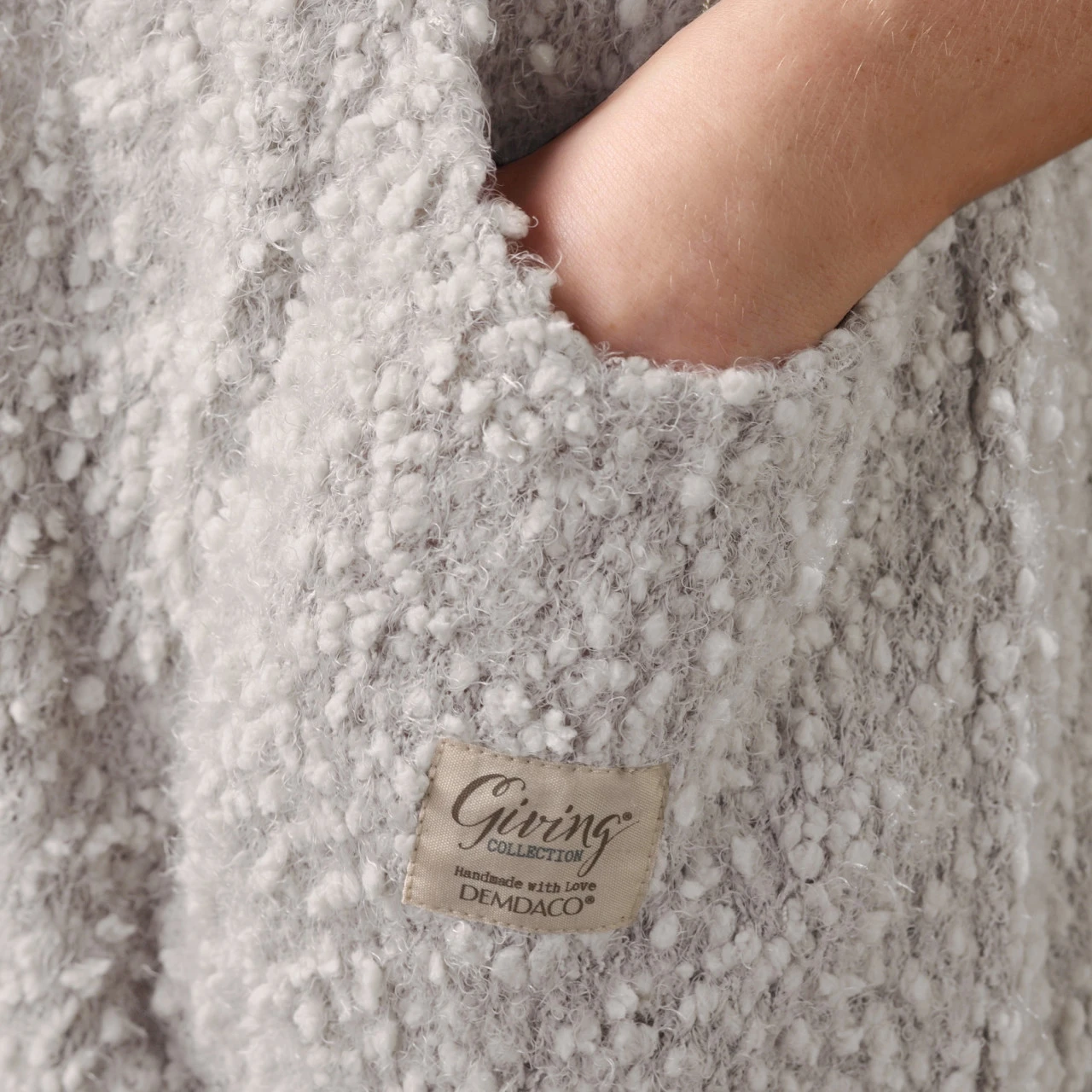 Giving Collection Light Taupe Giving Shawl With Pockets thumbnail