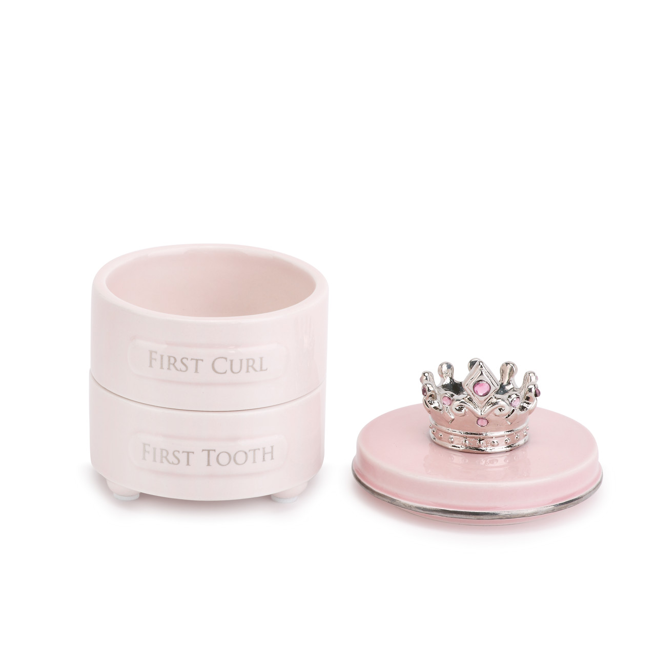 Pink Princess Crown First Tooth & Curl Keepsake Box thumbnail